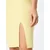 Womens ribbed skirt soft yellow