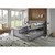 home24 POSTELJA BOXSPRING 180 cm  x 200 cm , tekstil siva