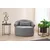 Atelier del Sofa Fotelja Pitta, 100x70x80cm, Siva
