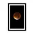 Plakat s paspartujem luna na nočnem nebu - 30x45 black