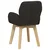 Okretne blagovaonske stolice 2 pcs Bouclé Crna 54 x 58 x 87 cm