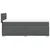Vidaxl Box spring postelja z vzmetnico temno siva 90x200 cm blago