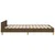 Vidaxl Posteljni okvir brez vzmetnice temno rjav 120x200 cm blago