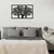 Wallxpert Zidna dekoracija Agac 5, 105x66cm, Crna