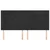 Uzglavlje crno 200x5x118/128 cm baršunasto