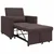 Sofa na razvlačenje Singl Tamno smeđa 90 x 165 x 87 cm tkanina