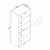 Hanah Home BA297 ormar 90 × 210 × 57,5 cm, bela