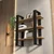 Hanah Home Zidna polica Suno, 90x90x22 cm,Crna