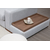 Atelier del Sofa Ugaona garnitura Loop 14 95x85x332cm Svetlosiva