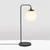 Opviq Stona lampa E14, Crno-Bela