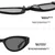 Prsr Unisex naočare za sunce, Crna