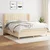 vidaXL vidaXL Box spring postelja z vzmetnico krem 180x200 cm blago, (20893167)