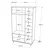 Hanah home Ormar 112x195,6x55cm Orah