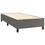 Krevet box spring s madracem LED sivi 90x190 cm od umjetne kože
