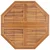 Sklopivi vrtni blagovaonski stol 110 x 110 x 75 cm od tikovine
