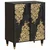 Set ormarića za kupaonicu s policom 3 pcs Crna 180 x 33 x 75 cm