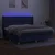 Vidaxl Box spring postelja z vzmetnico LED modra 200x200 cm blago