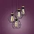 TK Lighting VISEČA SVETILKA GALAXY 1643
