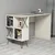 Hanah home Polica 120x78,8x60?cm Krem-Crna