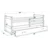 Interbeds Dečiji krevet Rico 200x90cm, Sa fiokom, Beli