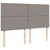 Vidaxl Box spring postelja z vzmetnico taupe 180x200 cm blago