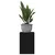 Stalak za biljke 2 pcs Crni hrast 25 x 25 x 35 cm