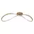 Rabalux Luster Castiel, LED, 30W, 3000K, 68x31,5cm, Zlatne boje