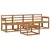 Set vanjskih sofa 5 kom. Prirodna