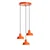 Opviq Luster Memati-181, 75-108cm, 45 cm, 3xE27, Narandžasti