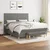 Vidaxl Box spring postelja z vzmetnico temno siva 180x200 cm blago