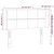LED uzglavlje plavo 83x16x78/88 cm od tkanine