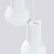 Sollux SL.1710 - Luster na sajli HALO 3xG9/8W/230V O 25 cm bela