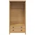 vidaXL Garderobna omara s predalom Medeno rjava 84 x 50 x 170 cm