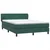 Vidaxl Box spring postelja z vzmetnico temno zelena 160x220 cm žamet