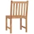 Vrtni blagovaonski set od 5 dijelova 140 x 80 cm masivno tikovino drvo