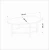 Hanah Home Klub sto Elis, 90x36x60 cm, Krem