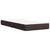 Vidaxl Box spring postelja z vzmetnico temno rjava 100x200 cm blago