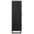 Visoka komoda crna 40 x 33 x 110 cm od masivnog drva manga