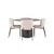 Venture Design Jedilna miza in stol set Olivia in Modesto miza 110x75 cm rjava