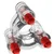Oxballs Buzz Squeeze Ballsack Intense Triple 360 Vibe-Clear