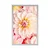 Plakat pastelni cvetovi dalije - 30x45 black