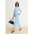 Trendyol Modest Ženska haljina Tctss26Eb00047, Svetloplava