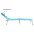 Ležaljka 2 pcs Svijetloplava 58 x 188 x 77cm Poliester