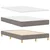 LED Box Spring Krevet Sivo-smeđa 120 x 200 cm tkanina