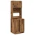 Kuhinjski bufet s policom 2 pcs Staro drvo 60 x 50 x 180 cm