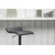 Venture Design Barski stol Jonna 38x38x84 cm črne barve