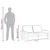 Vidaxl Dvosed vinsko rdeč 120 cm blago