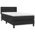 Vidaxl Box spring postelja z vzmetnico črna 90x190 cm umetno usnje