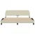 Vidaxl Posteljni okvir Dover krem 160x200 cm blago