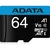 Micro SD Card 64GB AData + SD adapter AUSDX64GUICL10A1-RA1/ class 10